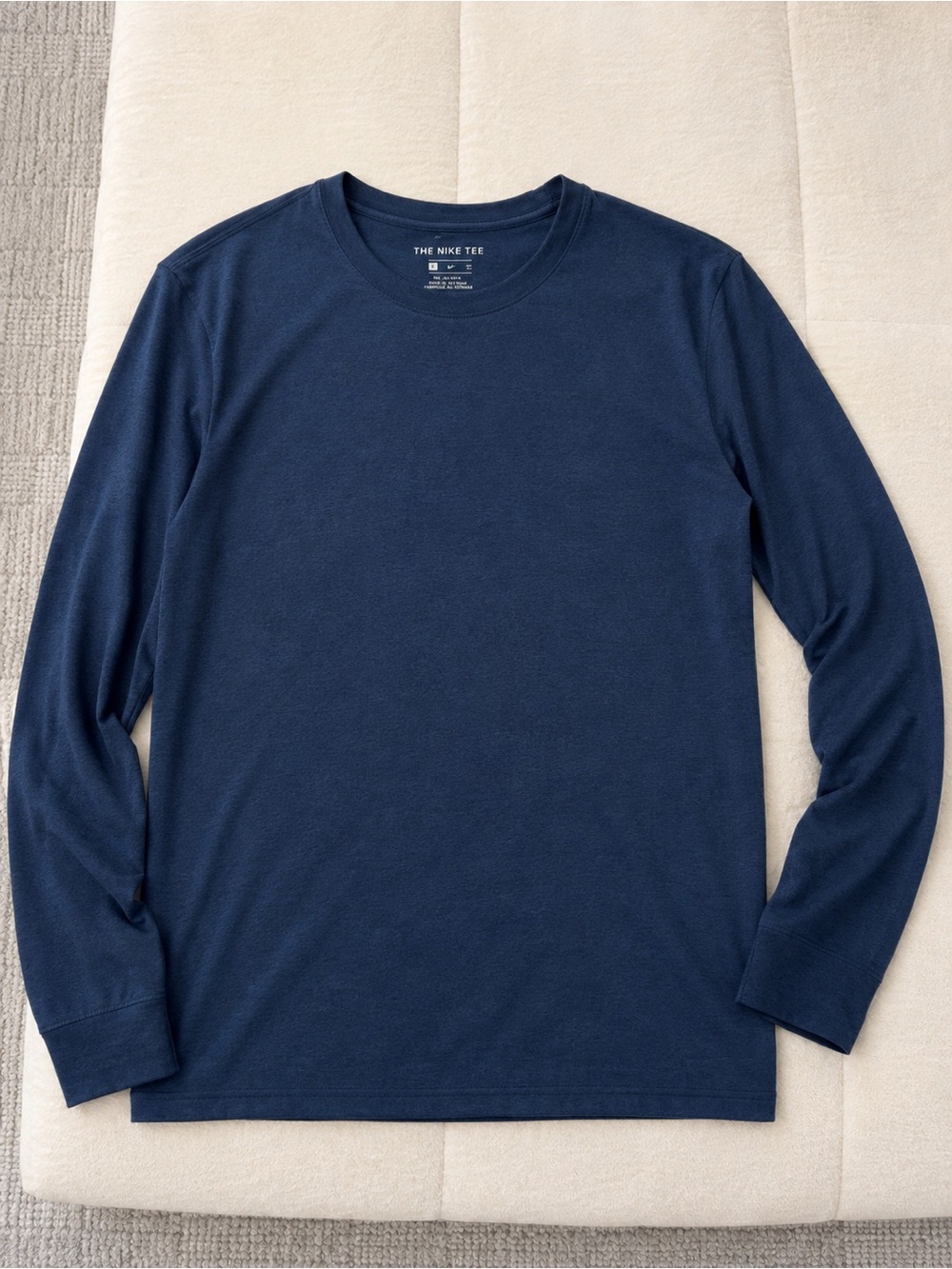 Nike Men’s Long-Sleeve Crew Tee - Dark Blue